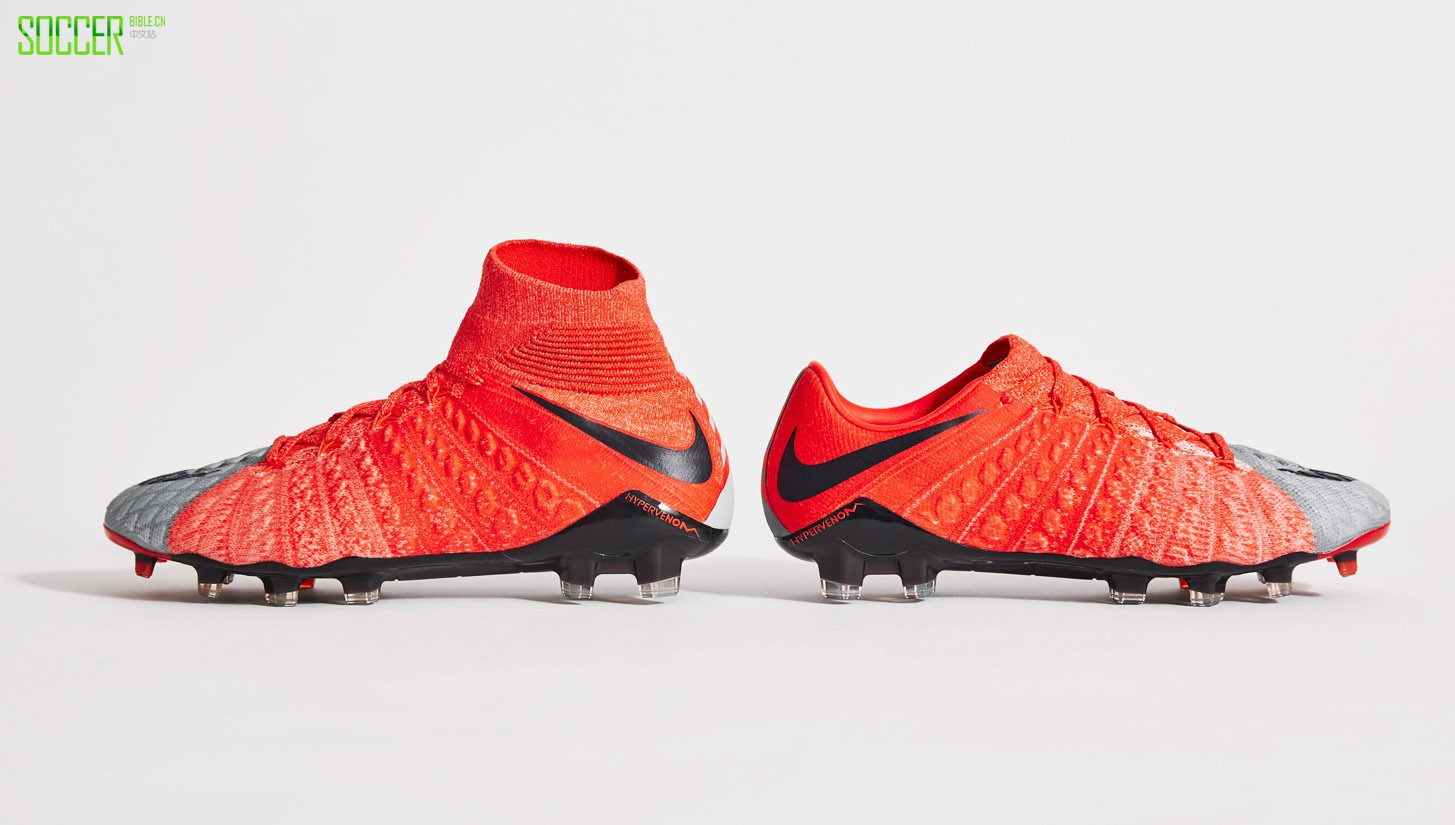 Nike Hypervenom 3 "Wolf Grey/Max Orange" : Football Boots : Soccer Bible
