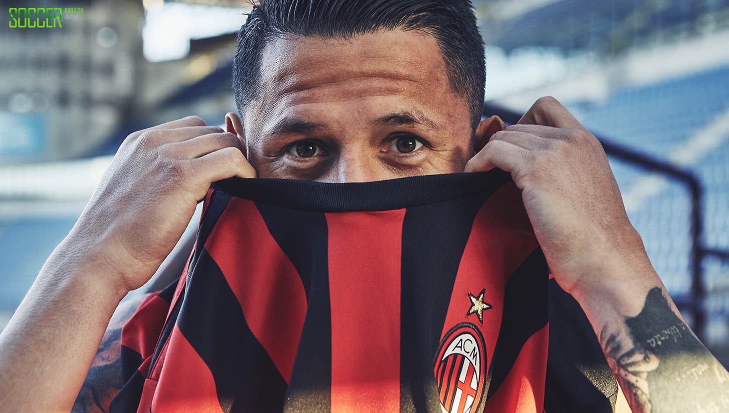 AC Milan 2017/18 Adidas Home Shirt : Football Apparel : Soccer Bible