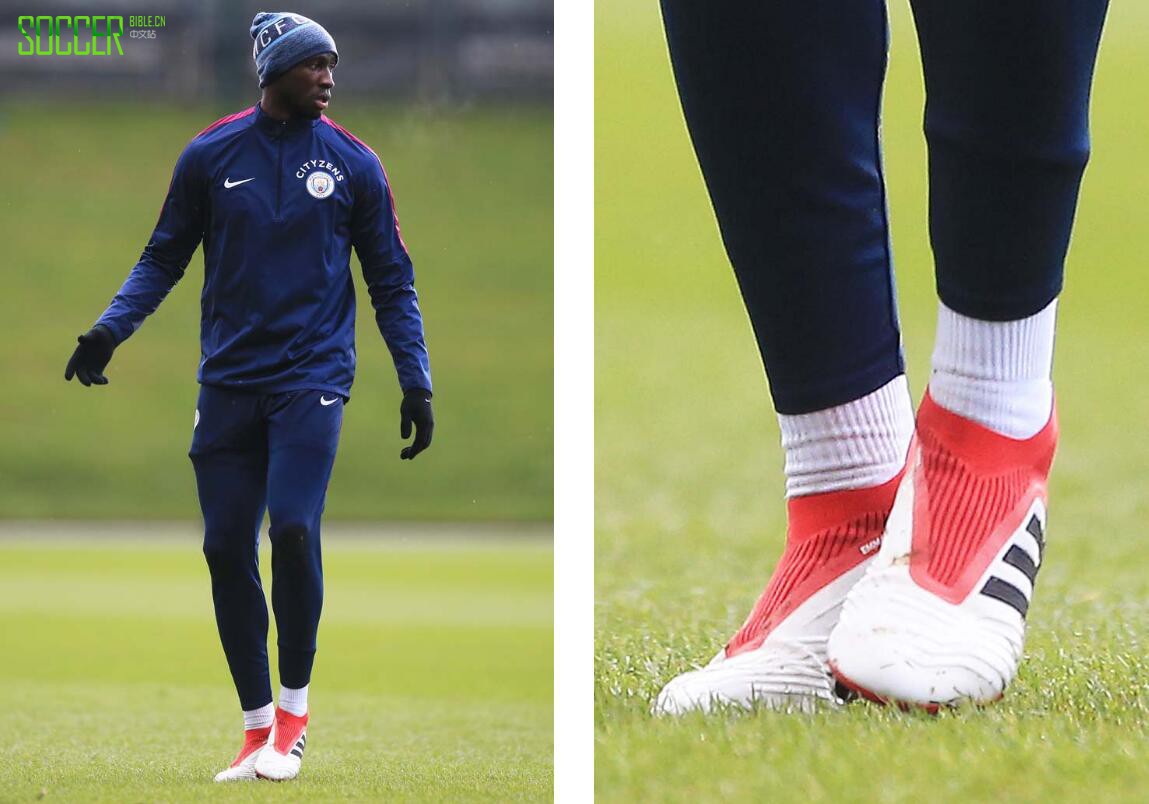 曼城球员上脚最新阿迪达斯冷血系列足球鞋