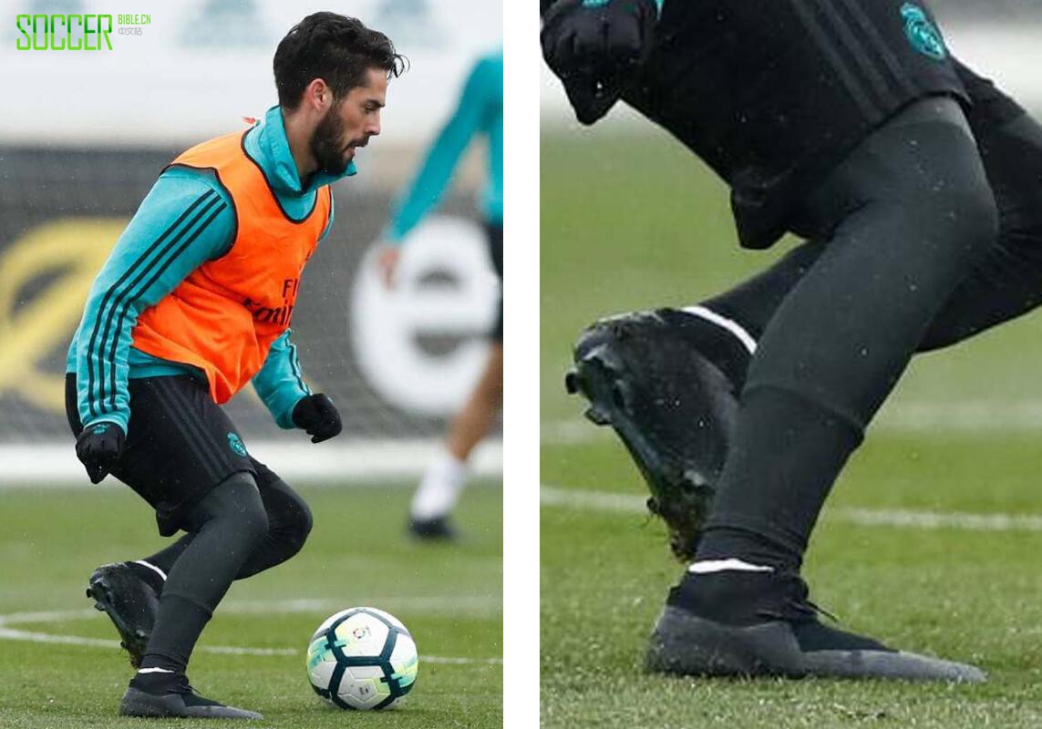 ��˹��ѵ�����Ͻ��Ϳ˺�ɫ����Ь